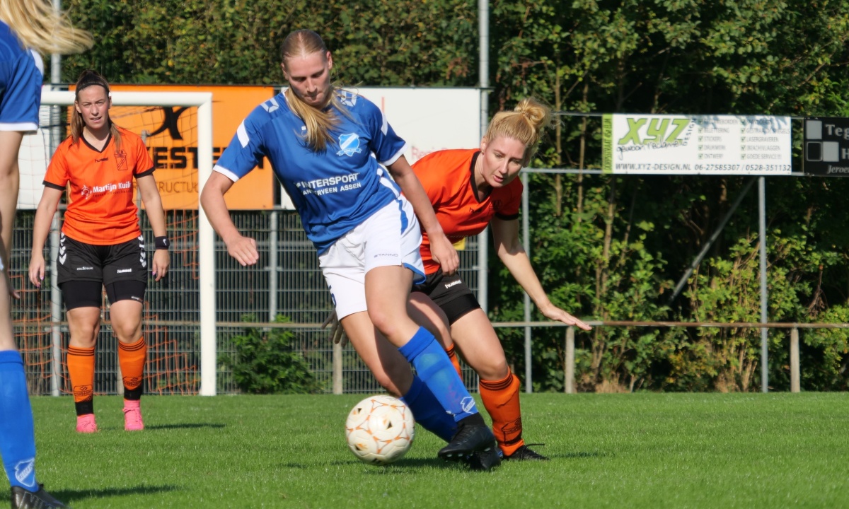 Dames Hollandscheveld komen goed weg tegen Asser Boys