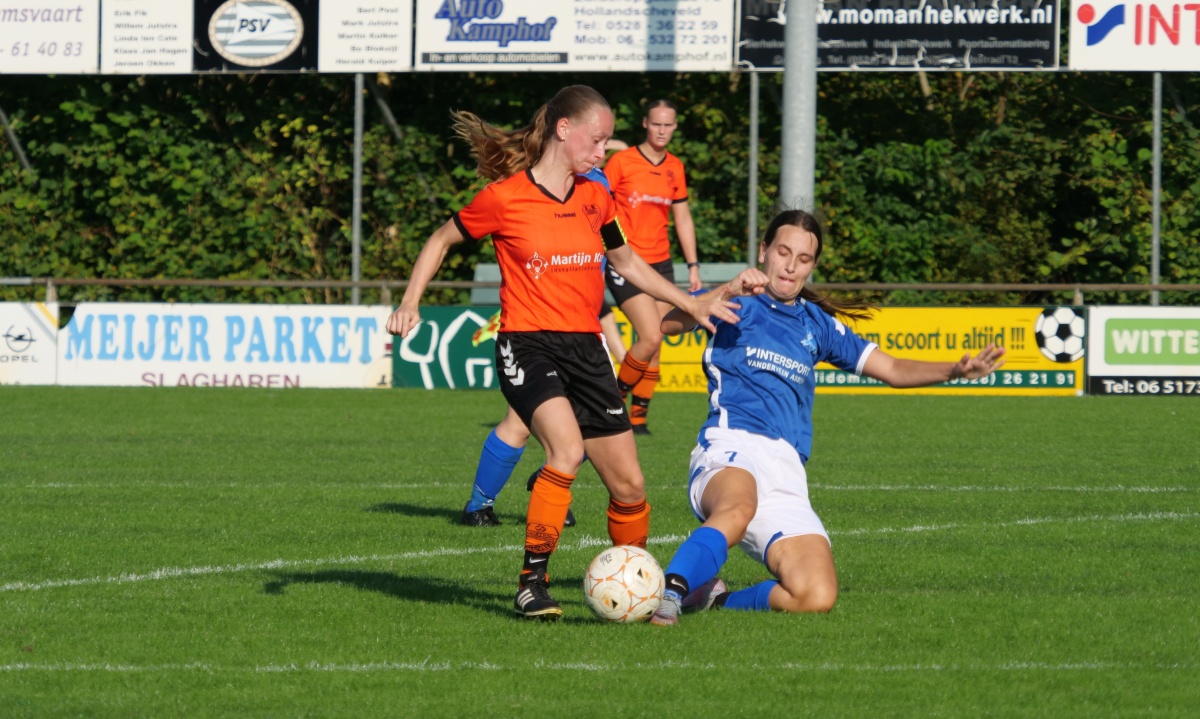 Dames Hollandscheveld komen goed weg tegen Asser Boys