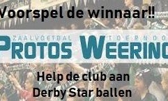 Voorspel de winnaar van PWZ en bezorg onze club Derby Star ballen