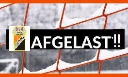 Algehele AFGELASTING: zaterdag 26-01-2019