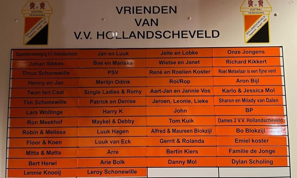 Vrienden van vv Hollanscheveld